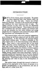 Cover of: Manual of play by Forbush, William Byron