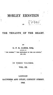 Cover of: Morley Ernstein, or, The tenants of the heart