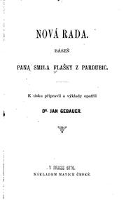 Cover of: Nova rada; basen. by Smil Flaška