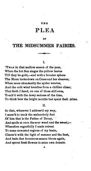 Cover of: The plea of the midsummer fairies by Thomas Hood