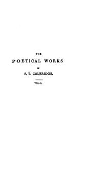 Cover of: The poetical works of S.T. Coleridge by 