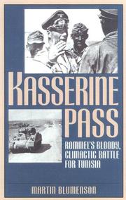 Cover of: Kasserine Pass by Blumenson, Martin.