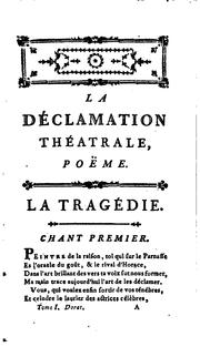 Cover of: Poésies de Dorat.