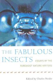 Cover of: The Fabulous Insects by Charles Neider