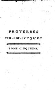 Cover of: Proverbes dramatiques de Carmontelle.