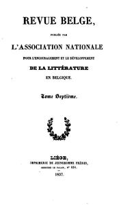 Cover of: La Revue belge.
