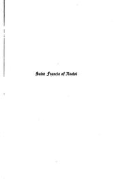 Cover of: Saint Francis of Assisi. by Oscar Kuhns