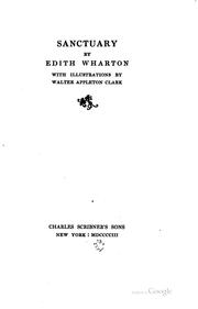 Cover of: Sanctuary. by Edith Wharton
