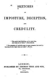 Sketches of imposture, deception and credulity by R. A. Davenport