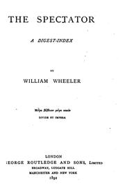 Cover of: The spectator by William Wheeler - undifferentiated