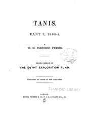 Cover of: Tanis Part I. 1883-4  Internet Archive: tanis00petrgoog