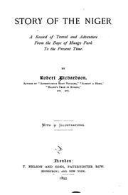 Cover of: The story of the Niger by Robert Richardson