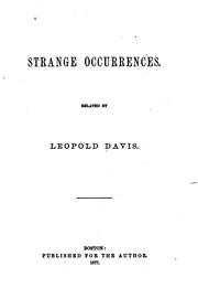 Cover of: Strange occurrences