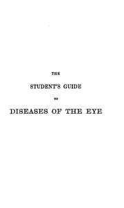 Cover of: Student's guide to diseases of the eye.