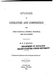 Cover of: Studies in literature and composition for high schools, normal schools, and academies