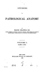 Cover of: Studies in pathological anatomy