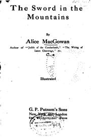 Cover of: The sword in the mountains by Alice MacGowan