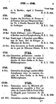 Cover of: Table générale chronolgique et alphabétique du Recueil des traités ... des puissances de l'Europe et d'autres parties du globe ...