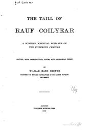 Cover of: Tha taill of Rauf Coilyear by Coilyear Rauf