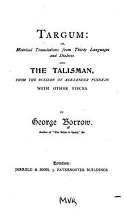Cover of: Targum by George Henry Borrow