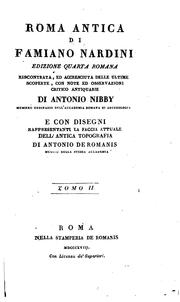 Cover of: Roma antica di Famiano Nardini.