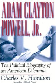 Cover of: Adam Clayton Powell, Jr. by Charles V. Hamilton