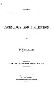 Cover of: Technology and civilization