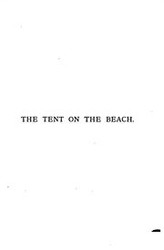 Cover of: tent of the beach, and other poems.