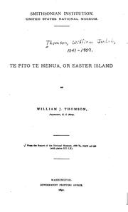 Cover of: Te Pito te Henua; or, Easter Island.