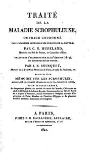 Cover of: Traité de la maladie scrophuleuse