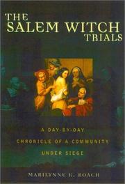 Cover of: The Salem Witch Trials | Marilynne K. Roach