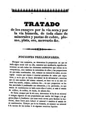Cover of: Tratado de ensayes