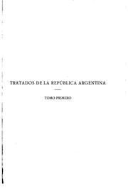 Cover of: Tratados, convenciones by Argentine Republic.