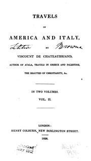 Cover of: Travels in America and Italy