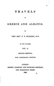 Cover of: Travels in Greece and Albania. by Thomas Smart Hughes, Thomas Smart Hughes