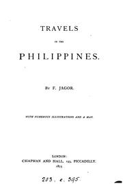 Cover of: Travels in the Philippines. by Fedor Jagor