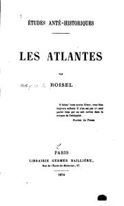 Cover of: Etudes ante-historiques. by Godefroy de Roisel