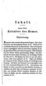 Cover of: Ueber das zeitalter und vaterland des Homer