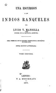 Cover of: Una escursion a los indios ranqueles