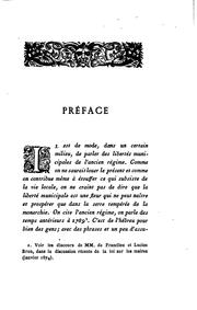 Cover of: élection municipale en 1738: étude sur le droit municipal au XVIIIe siècle.