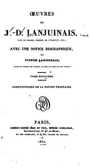 Cover of: Œuvres de J. D. Lanjuinais ...