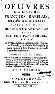 Cover of: Œuvres de Maitre François Rabelais