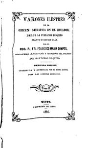 Cover of: Varones ilustres de la Orden Serafica en el Ecuador by Francisco María Compte