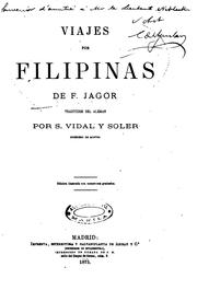 Cover of: Viajes por Filipinas by Fedor Jagor