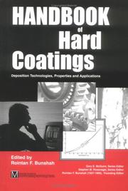 Cover of: Handbook of hard coatings by edited by Rointan F. Bunshah and Christian Weissmantel.
