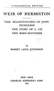 Cover of: Weir of Hermiston. by Robert Louis Stevenson