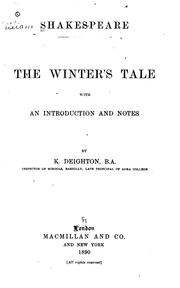 Cover of: The winter's tale by William Shakespeare