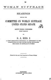 Cover of: Woman suffrage by United States. Congress. Senate. Committee on Woman Suffrage.