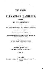Cover of: The works of Alexander Hamilton by Alexander Hamilton
