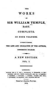 Cover of: The works of Sir William Temple, bart. by Temple, William Sir